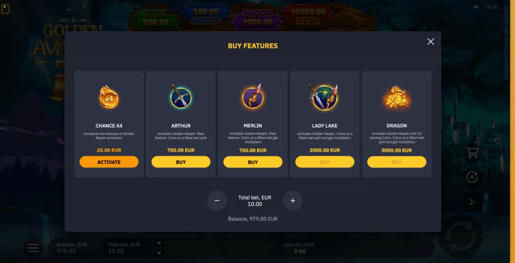 Golden Avalon Hold and Win — изображение 6